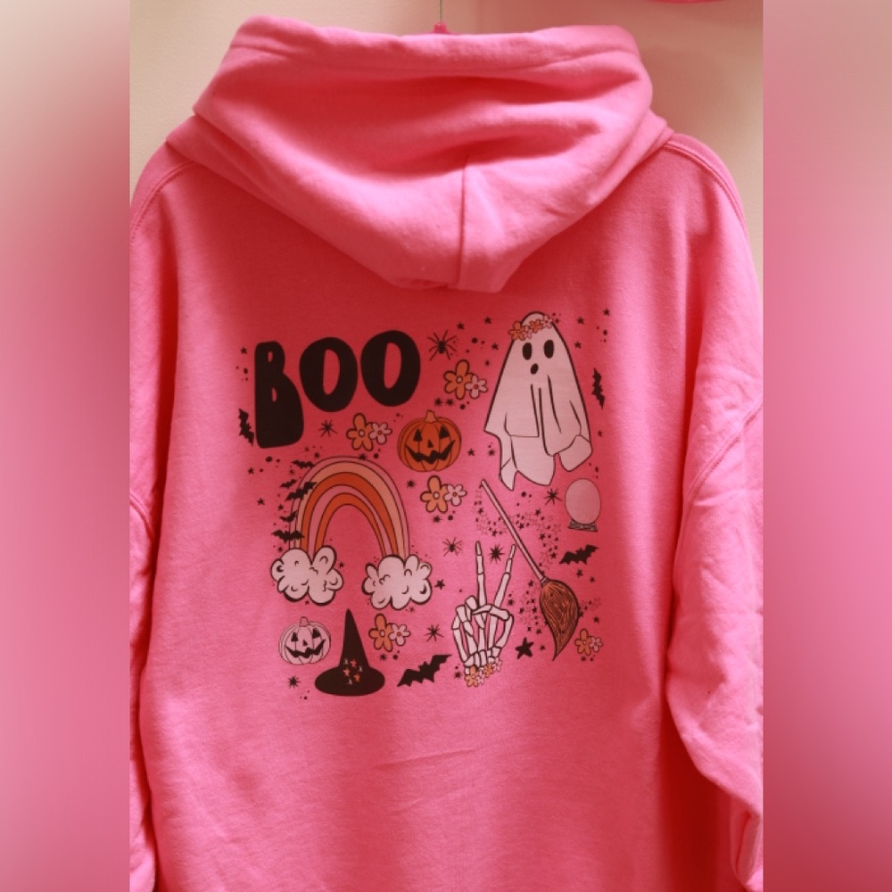 5050 cotton polyester, cosy hoodie with with a fleece lining